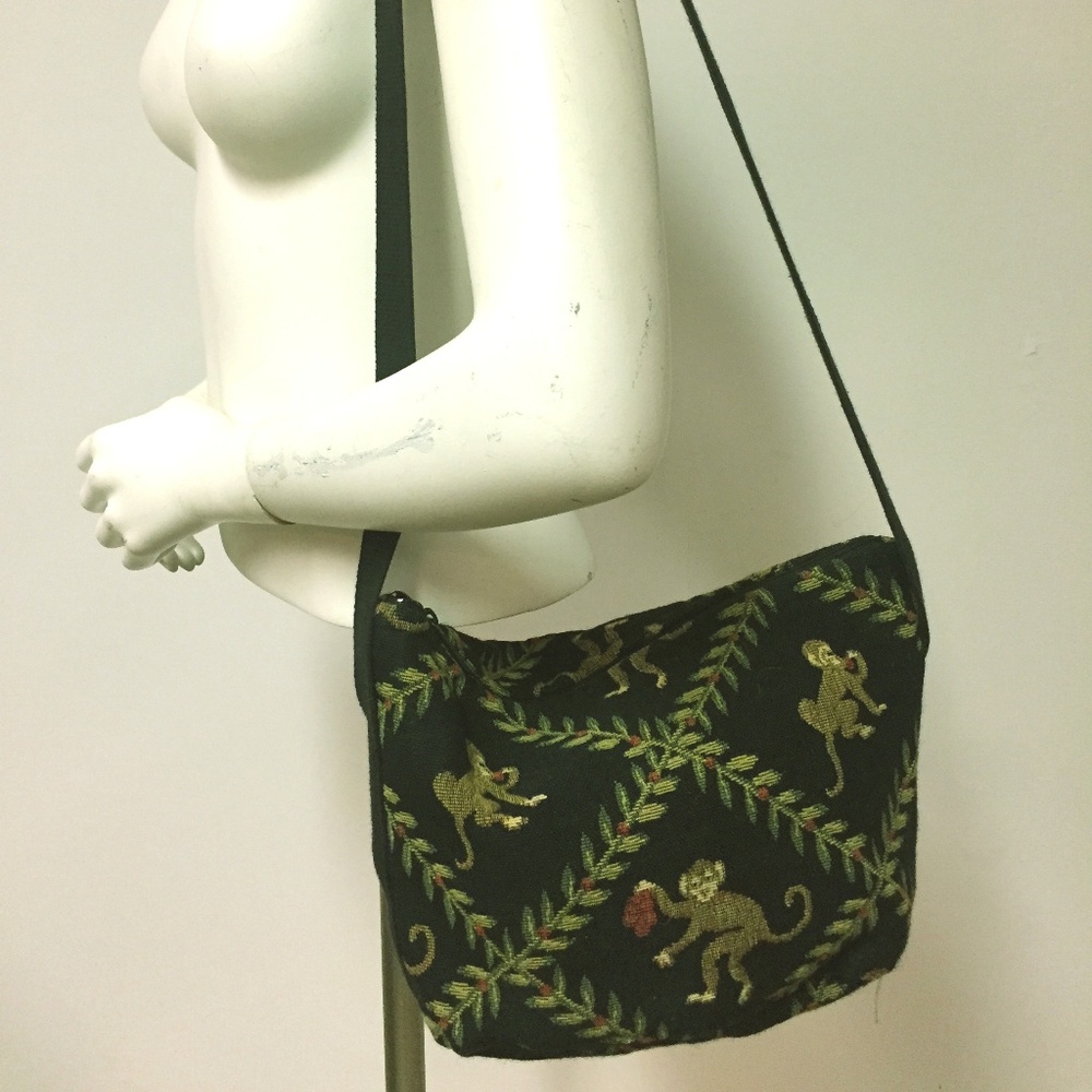 HANDMADE Tapestry DOODLE BAGS of Florida MONKEY